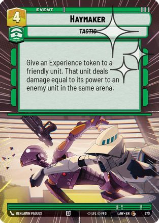 Image of Haymaker (Hyperspace Foil) (670) - A Lawless Time Foil