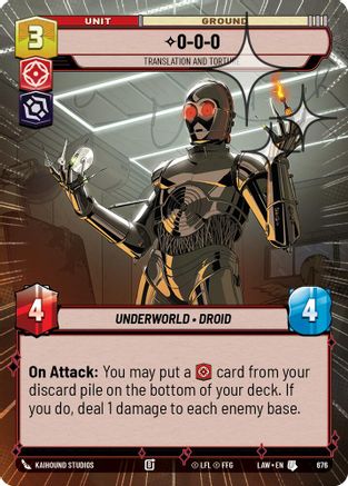 Image of 0-0-0 - Translation and Torture (Hyperspace Foil) (676) - A Lawless Time Foil