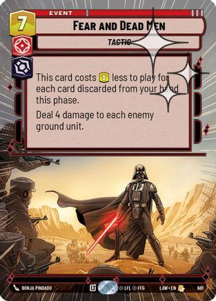 Image of Fear and Dead Men (Hyperspace Foil) (681) - A Lawless Time Foil
