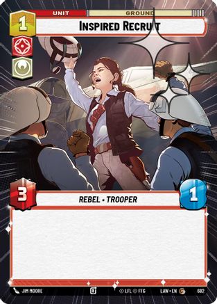 Image of Inspired Recruit (Hyperspace Foil) (682) - A Lawless Time Foil
