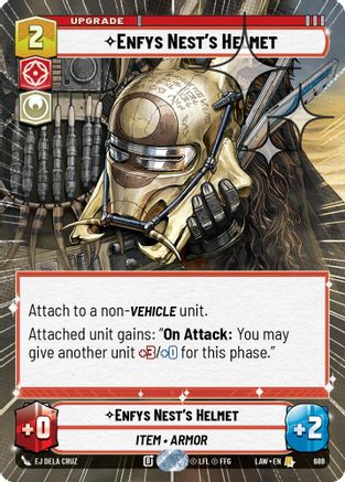 Image of Enfys Nest's Helmet (Hyperspace Foil) (688) - A Lawless Time Foil