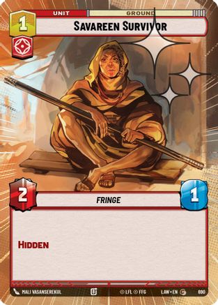 Image of Savareen Survivor (Hyperspace Foil) (690) - A Lawless Time Foil