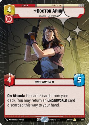 Image of Doctor Aphra - Digging for Answers (Hyperspace Foil) (696) - A Lawless Time Foil