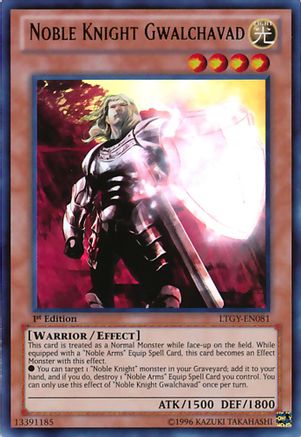 Image of Noble Knight Gwalchavad (LTGY-EN081) - Lord of the Tachyon Galaxy Unlimited