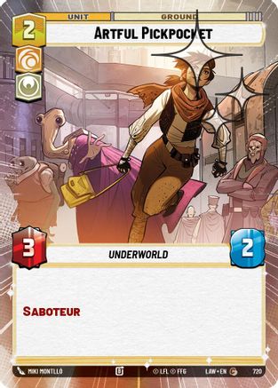 Image of Artful Pickpocket (Hyperspace Foil) (720) - A Lawless Time Foil