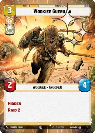 Image of Wookiee Guerilla (Hyperspace Foil) (722) - A Lawless Time Foil