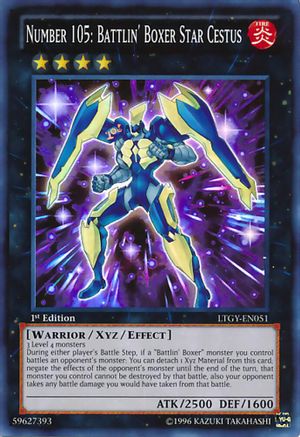Image of Number 105: Battlin' Boxer Star Cestus (LTGY-EN051) - Lord of the Tachyon Galaxy 1st Edition