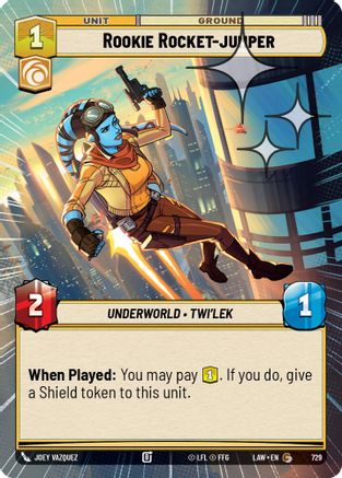 Image of Rookie Rocket-jumper (Hyperspace Foil) (729) - A Lawless Time Foil