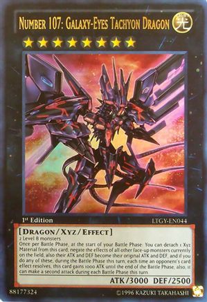 Image of Number 107: Galaxy-Eyes Tachyon Dragon (LTGY-EN044) - Lord of the Tachyon Galaxy 1st Edition