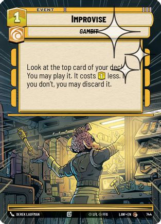 Image of Improvise (Hyperspace Foil) (744) - A Lawless Time Foil