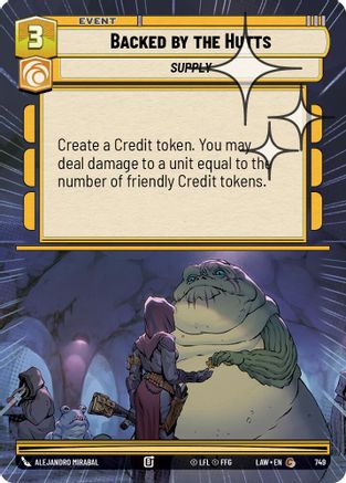 Image of Backed by the Hutts (Hyperspace Foil) (749) - A Lawless Time Foil