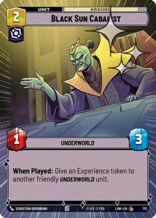 Image of Black Sun Cabalist (Hyperspace Foil) (751) - A Lawless Time Foil