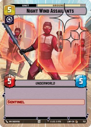 Image of Night Wind Assailants (Hyperspace Foil) (753) - A Lawless Time Foil