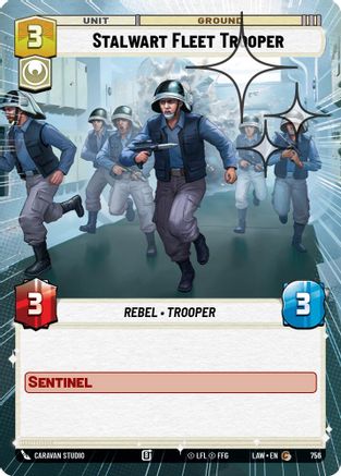 Image of Stalwart Fleet Trooper (Hyperspace Foil) (756) - A Lawless Time Foil