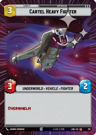 Image of Cartel Heavy Fighter (Hyperspace Foil) (761) - A Lawless Time Foil