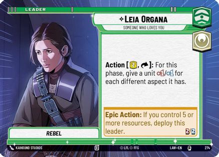 Image of Leia Organa - Someone Who Loves You (Hyperspace) (274) - A Lawless Time