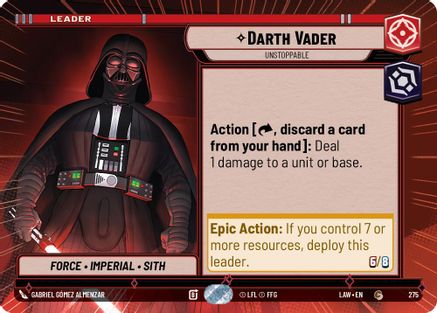 Image of Darth Vader - Unstoppable (Hyperspace) (275) - A Lawless Time