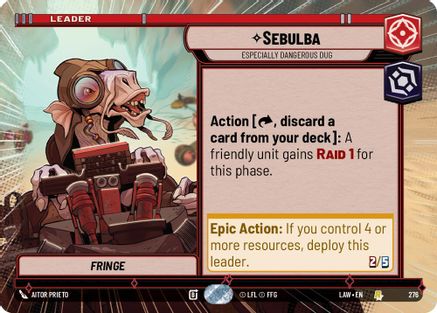 Image of Sebulba - Especially Dangerous Dug (Hyperspace) (276) - A Lawless Time