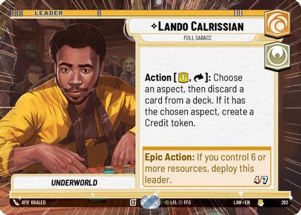 Image of Lando Calrissian - Full Sabacc (Hyperspace) (282) - A Lawless Time