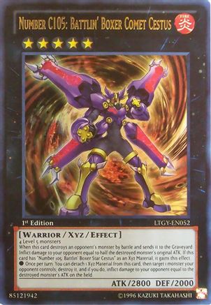 Image of Number C105: Battlin' Boxer Comet Cestus (LTGY-EN052) - Lord of the Tachyon Galaxy 1st Edition