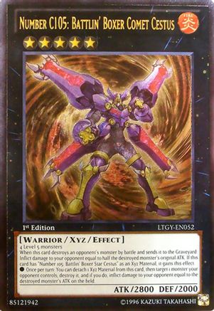 Image of Number C105: Battlin' Boxer Comet Cestus (UTR) (LTGY-EN052) - Lord of the Tachyon Galaxy 1st Edition