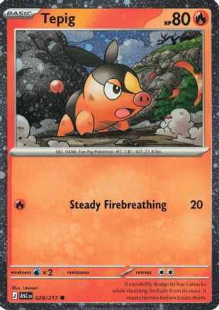 Image of Tepig 029/217  - Holofoil Miscellaneous Cards & Products - Common