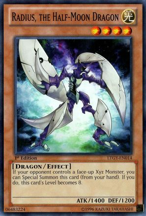Image of Radius, the Half-Moon Dragon (LTGY-EN014) - Lord of the Tachyon Galaxy 1st Edition