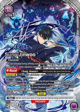 Image of Sung Jinwoo (022) (SR**) (UE17BT/SLG-1-022) - UE17BT SOLO LEVELING Foil