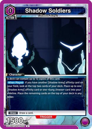 Image of Shadow Soldiers (UE17BT/SLG-1-030) - UE17BT SOLO LEVELING