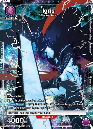 Image of Igris (R*) (UE17BT/SLG-1-028) - UE17BT SOLO LEVELING Foil