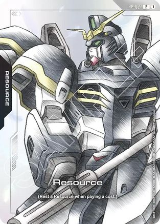 Image of Resource (RP-027) (Mobile Suit Gundam Wing) (RP-027) - Promotional Resource Tokens Holofoil