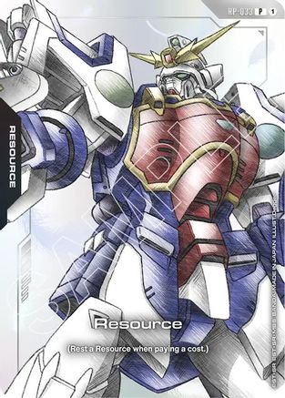 Image of Resource (RP-033) (Mobile Suit Gundam Wing) (RP-033) - Promotional Resource Tokens Holofoil