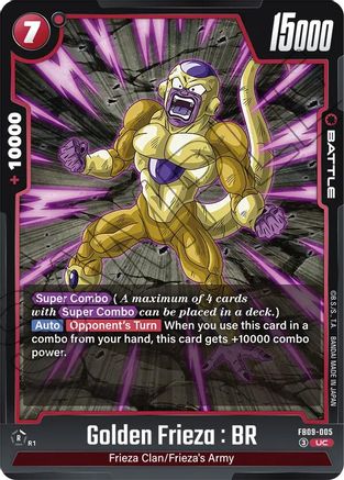 Image of Golden Frieza : BR (FB09-005) - Dual Evolution