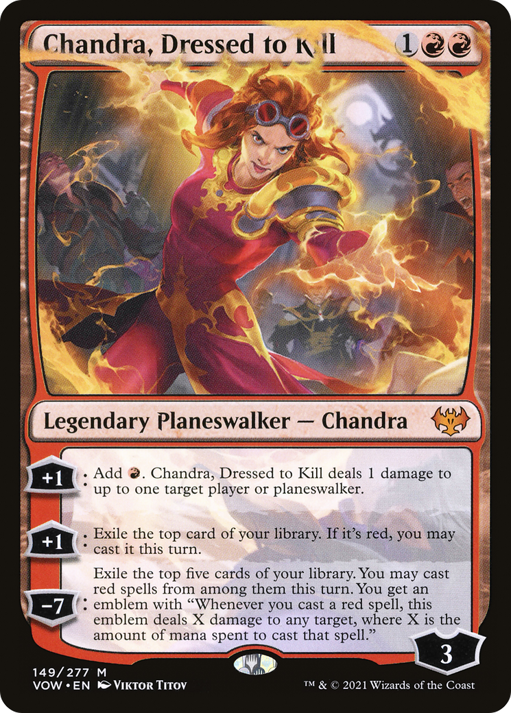 Image of Chandra, Dressed to Kill (VOW-149) - Innistrad: Crimson Vow Foil