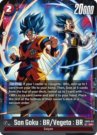 Image of Son Goku : BR/Vegeta : BR (FB09-011) - Dual Evolution Holofoil