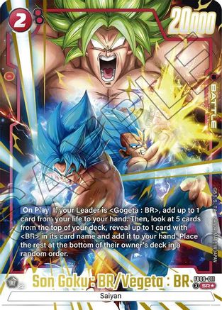 Image of Son Goku : BR/Vegeta : BR (Alternate Art) (FB09-011) - Dual Evolution Holofoil