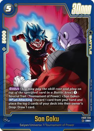Image of Son Goku - FB09-036 (Alternate Art) (FB09-036) - Dual Evolution Holofoil