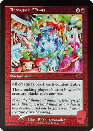 Image of Invasion Plans (SLD-7107) - Secret Lair Drop Series Foil
