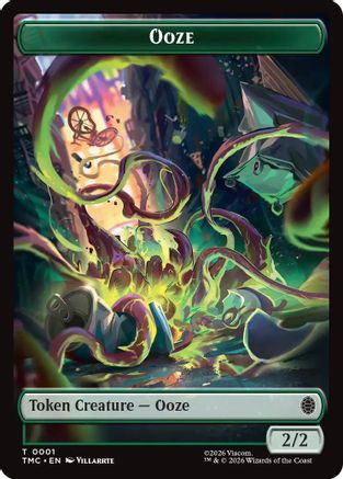 Image of Ooze // Clue Double-Sided Token (TMC-1 // 2) - Commander: Teenage Mutant Ninja Turtles