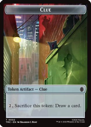 Image of Clue // Rat Double-Sided Token (TMC-2 // 6) - Commander: Teenage Mutant Ninja Turtles