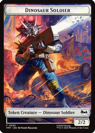 Image of Dinosaur Soldier // Copy Double-Sided Token (TMT-2 // 1) - Teenage Mutant Ninja Turtles