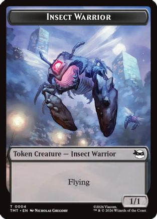 Image of Insect Warrior // Food Double-Sided Token (TMT-4 // 8) - Teenage Mutant Ninja Turtles Foil