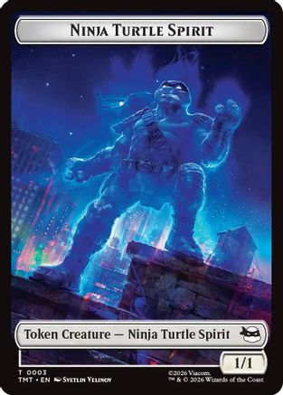 Image of Ninja Turtle Spirit // Food Double-Sided Token (TMT-3 // 8) - Teenage Mutant Ninja Turtles Foil