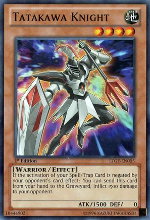 Image of Tatakawa Knight (LTGY-EN005) - Lord of the Tachyon Galaxy 1st Edition