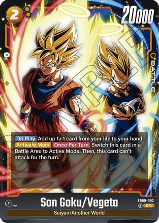 Image of Son Goku/Vegeta (FB09-082) - Dual Evolution Holofoil