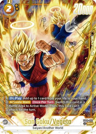Image of Son Goku/Vegeta (Alternate Art) (FB09-082) - Dual Evolution Holofoil