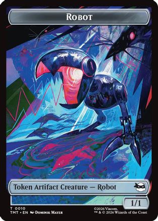 Image of Robot // Mutagen Double-Sided Token (TMT-10 // 9) - Teenage Mutant Ninja Turtles Foil