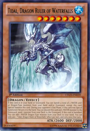 Image of Tidal, Dragon Ruler of Waterfalls (LTGY-EN039) - Lord of the Tachyon Galaxy 1st Edition