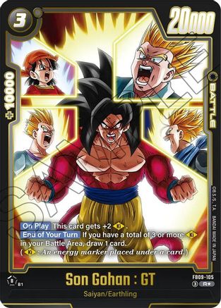 Image of Son Gohan : GT - FB09-105 (Alternate Art) (FB09-105) - Dual Evolution Holofoil