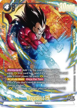 Image of Vegeta : GT - FB09-117 (Alternate Art) (FB09-117) - Dual Evolution Holofoil